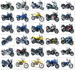 Suzuki Bikes in White Background Wallpapers