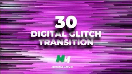 MotionArray 30 Digital Glitch Transition Premiere Pro Presets 157471