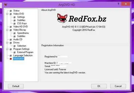 RedFox AnyDVD HD 8.1.1.0 Final Multilingual