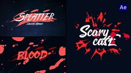 Horror Blood Splatter Opener [After Effects] 49002072