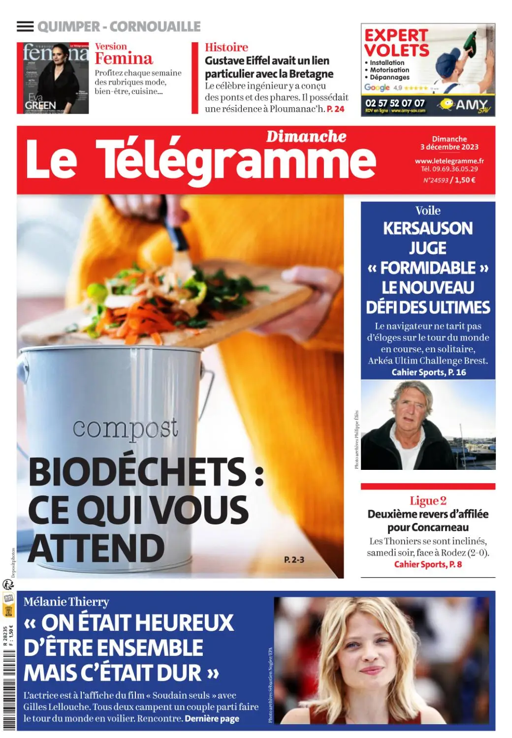 Le Télégramme Quimper - 3 Décembre 2023 / AvaxHome