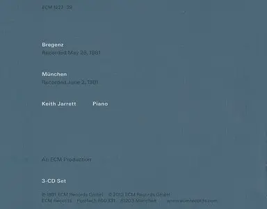 Keith Jarrett - Concerts (2013) [3CDs] {ECM 1227-29}