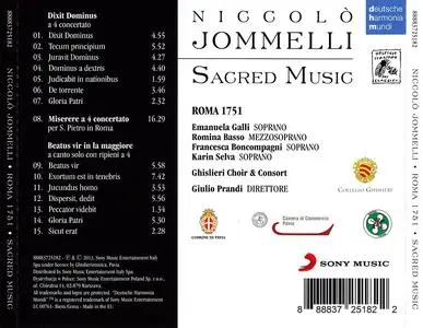 Giulio Prandi, Ghislieri Choir & Consort - Niccolò Jommelli: Roma 1751 - Sacred Music (2013)