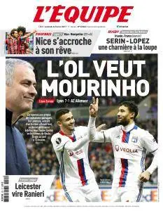 L'equipe du Vendredi 24 Février 2017