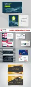 Vectors - Stylish Business Cards Set 39