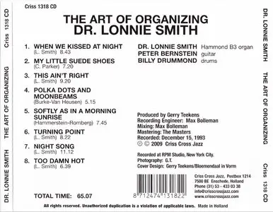 Dr. Lonnie Smith - The Art Of Organizing (2009) {Criss Cross Jazz - Criss 1318}