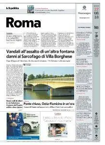 la Repubblica Roma - 22 Agosto 2018