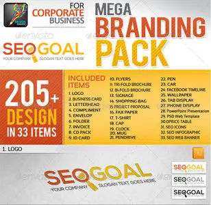 GraphicRiver - SEO Goal: SEO Agency Business Mega Branding Pack