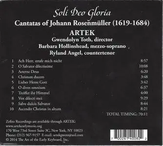 Artek, Gwendolyn Toth - Soli Deo Gloria: Cantatas of Johann Rosenmüller (2014)