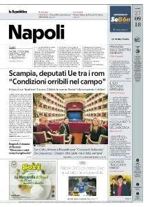 la Repubblica Napoli - 27 Settembre 2018