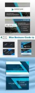 Vectors - Blue Business Cards 13