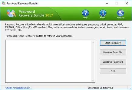 Password Recovery Bundle 2017 Enterprise Edition 4.5