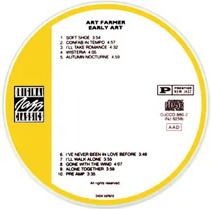 Art Farmer - Early Art (1954) [Remastered 1996]