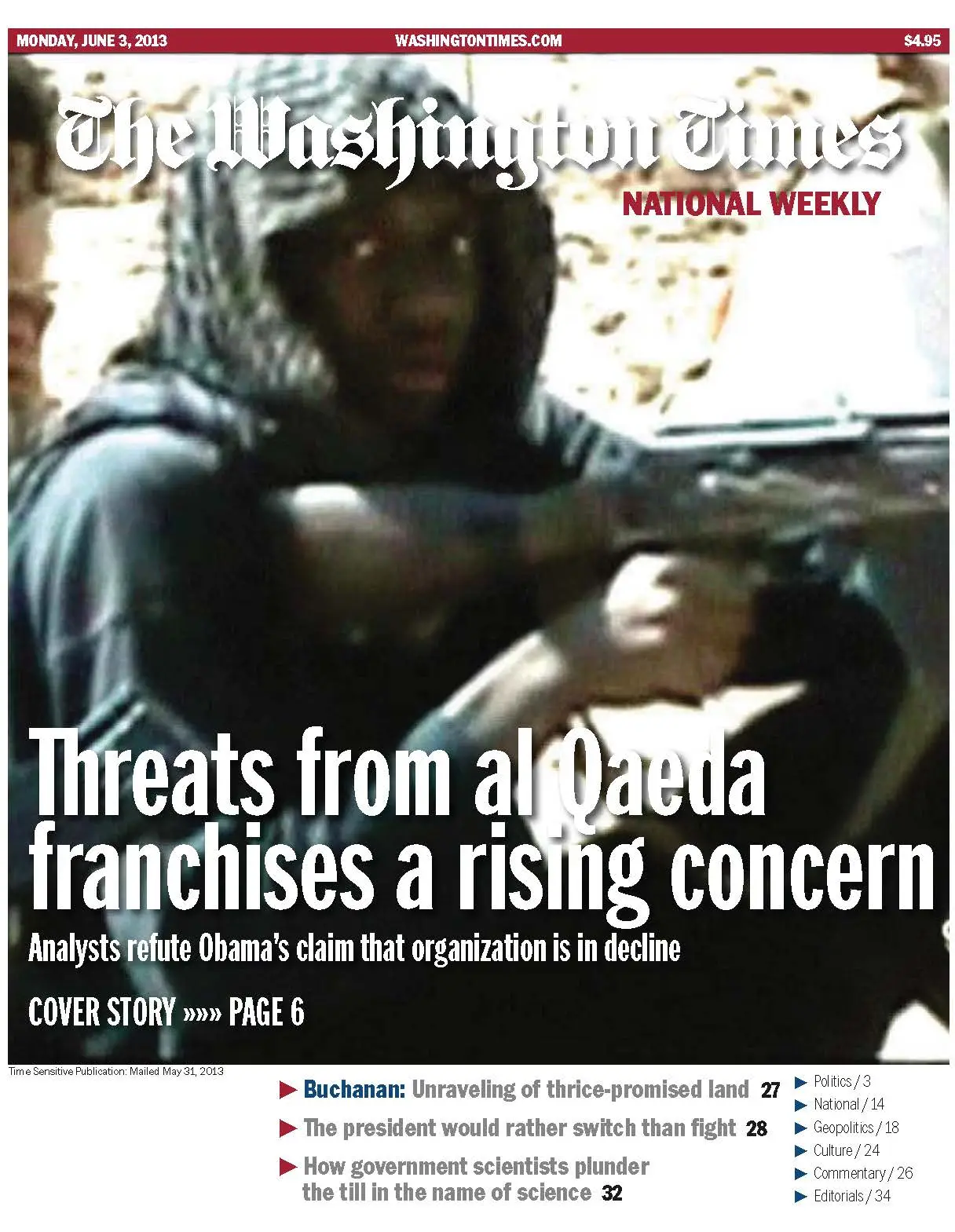 The Washington Times National Weekly from Monday, 03. June 2013