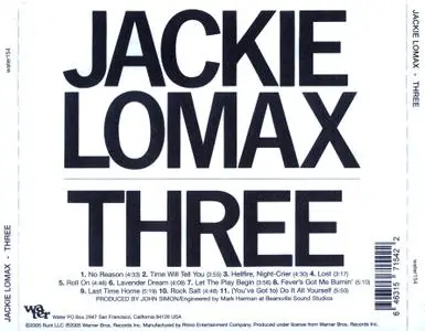 Jackie Lomax - Three (1972) Reissue 2005