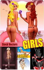 Girls 3 - Stock Vectors