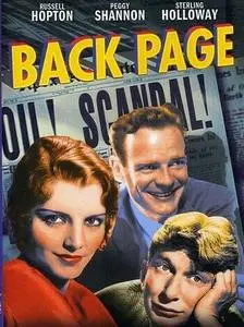 Back Page (1934) [w/Commentary]