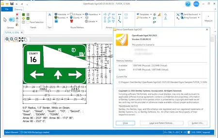 OpenRoads SignCAD 2025 (25.00.00.53)