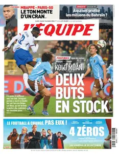 L’equipe du Mardi 15 Octobre 2024