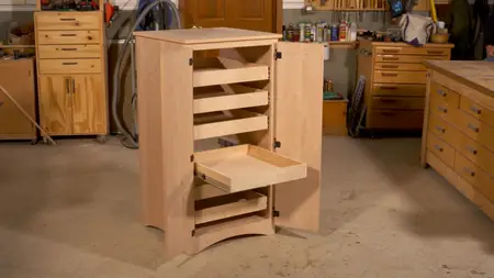 Deluxe Shop Cabinet With a Stack of Pullout Drawers