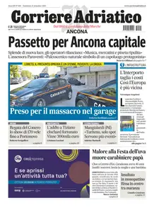 Corriere Adriatico Ancona - 21 Settembre 2025