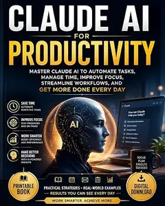 Claude AI for Productivity: Master Claude AI to Automate Tasks, Manage Time, Improve Focus, Streamline Workflows, and Get