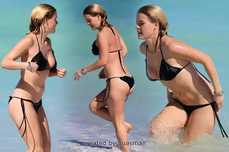 Alice Eve - Bikini Candids in Miami Beach