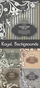 Royal Vintage Backgrounds Vector