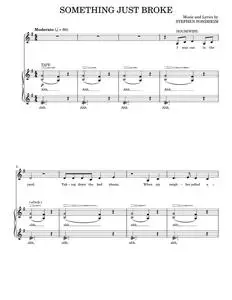 Something Just Broke - Assassins Musical, Stephen Sondheim (Piano Vocal)