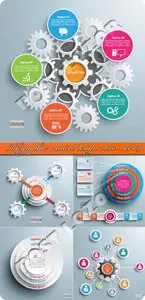 Infographic creative design vector set 189