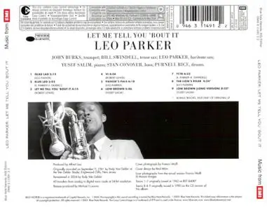 Leo Parker - Let Me Tell You 'Bout It (1961) {Blue Note RVG 094631149122 rel 2005}