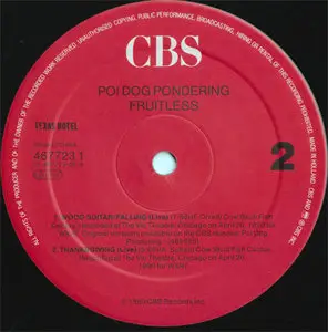 Poi Dog Pondering - Fruitless EP (CBS 467723 1) (EU 1990) (Vinyl 24-96 & 16-44.1)