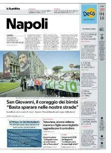 la Repubblica Napoli - 20 Aprile 2018