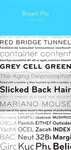 Bryant Pro Font Family