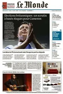 Le Monde du Jeudi 7 Mai 2015