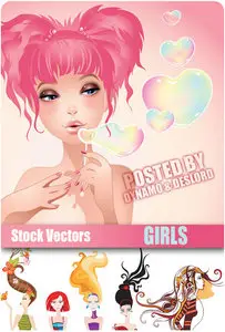 Girls - Stock Vectors