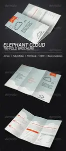 GraphicRiver Elephant Cloud Tri-fold Brochure