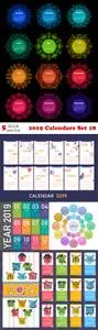 Vectors - 2019 Calendars Set 18