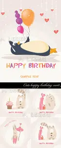 Cute happy birthday card