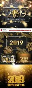 Vectors - 2019 Golden Backgrounds 8