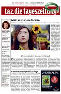 Tageszeitung TAZ vom 04 April 2014