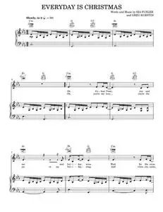 Everyday is christmas - Sia (Piano-Vocal-Guitar)
