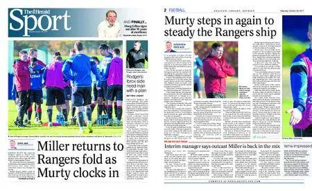 The Herald Sport (Scotland) – October 28, 2017