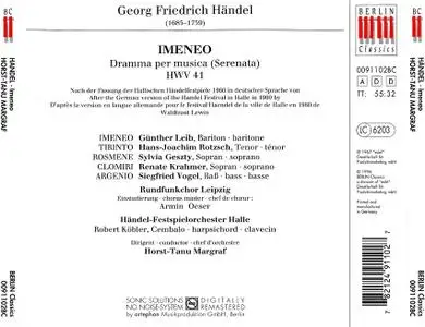 Horst-Tanu Margraf, Handel-Festspielorchester Halle - Georg Friedrich Handel: Imeneo (1996)