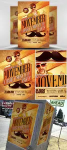 Movember Charity Party Flyer Template