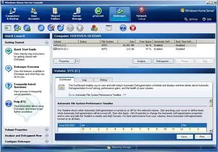 PerfectDisk 2008 ver. 9.0 build 52 for Windows Home Server