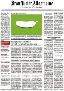 Frankfurter Allgemeine Zeitung vom Mittwoch, 09. April 2014