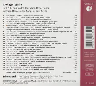 Stimmwerck - "Gyri Gyri Gaga" - German Renaissance Songs of Lust & Life (2009)
