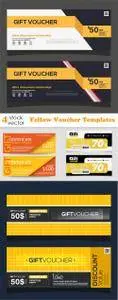 Vectors - Yellow Voucher Templates