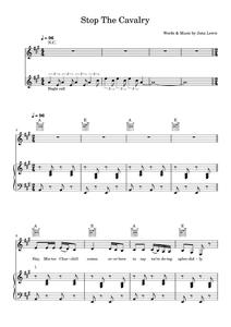 Stop the cavalry - Jona Lewie (Piano-Vocal-Guitar (Piano Accompaniment))